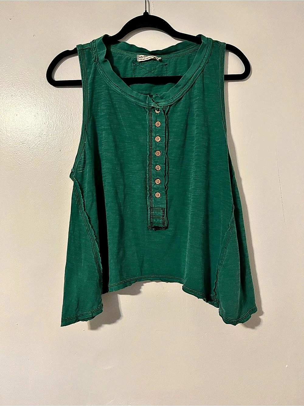 Free People We The Free Josie Henley Tank Green XS